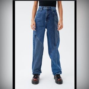BDG paneled high waisted boyfriend jean
